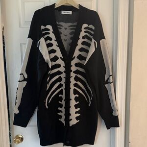 Oversized Skeleton Cardi Sweater